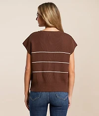 Striped Boxy Sweater Vest