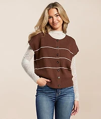 Striped Boxy Sweater Vest