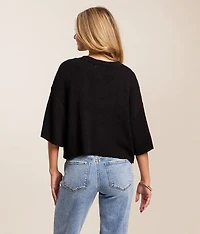 Boxy Cropped Cardigan Sweater