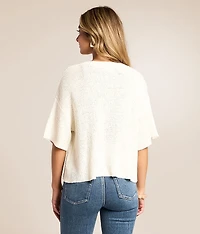 Boxy Cropped Cardigan Sweater