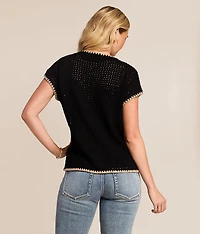 Whipstitch Cardigan Sweater