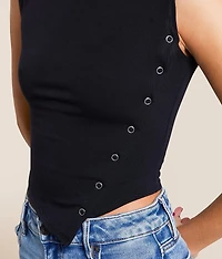 Studio Asymmetrical Cropped Tank Top