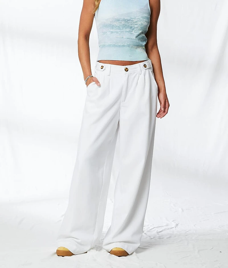 High Rise Wide Leg Trouser Pant