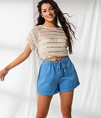 High Rise Cuffed Short