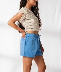 High Rise Cuffed Short