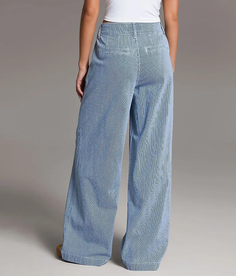 Billie Striped Wide Leg Stretch Pant
