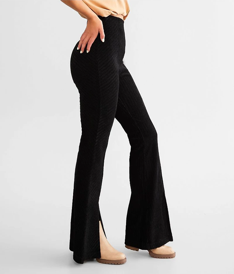 High Rise Split Flare Pant