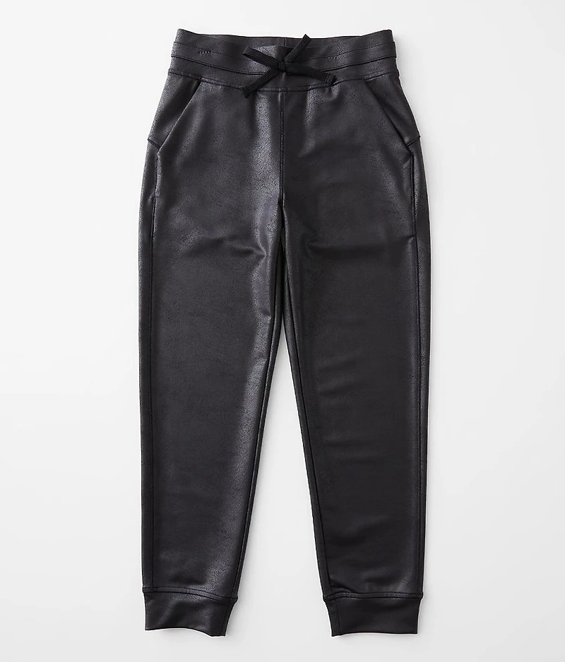 Girls - Faux Leather Joggers