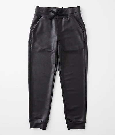 Girls - Faux Leather Joggers