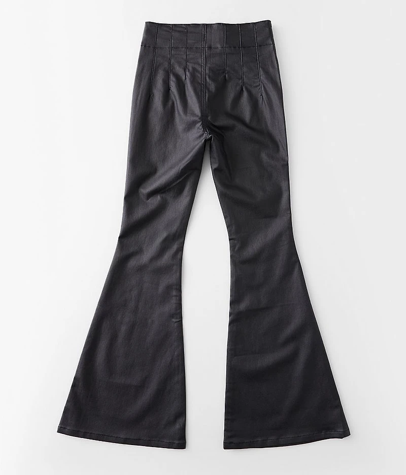 Girls - Faux Leather High Rise Flare Pant
