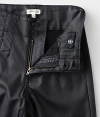 Girls - Faux Leather High Rise Flare Pant