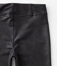 Girls - Faux Leather High Rise Flare Pant