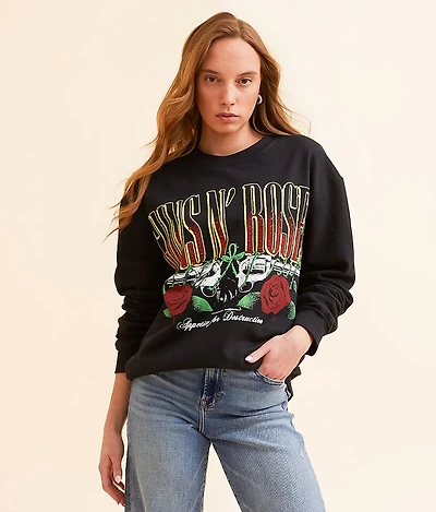 Guns N' Roses Oversized Band Pullover