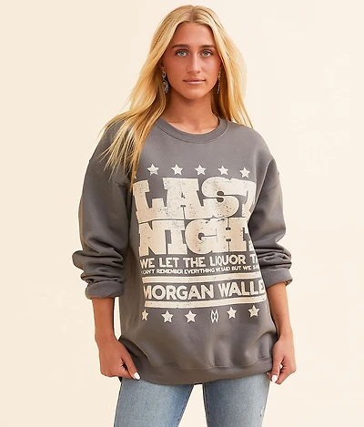 Morgan Wallen Last Night Oversized Band Pullover