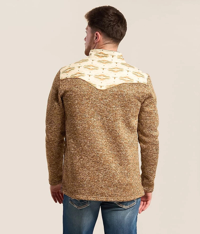Southwestern Quarter Zip Pullover
