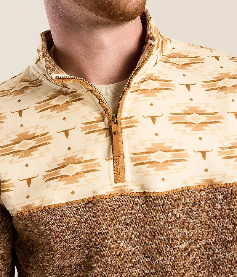 Southwestern Quarter Zip Pullover
