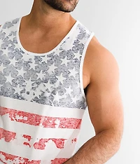 Flag Print Tank Top