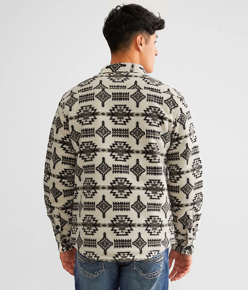 Printed Polar Fleece Shacket