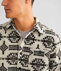 Printed Polar Fleece Shacket