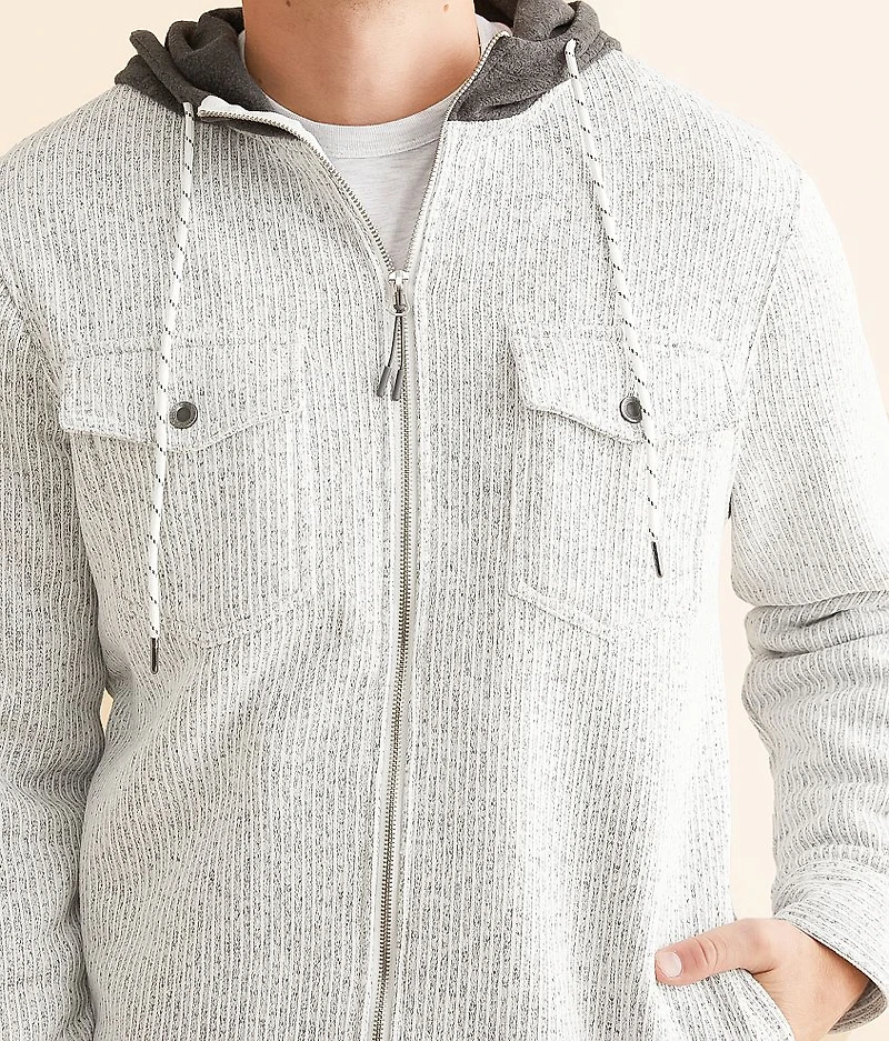 Knit Hooded Shacket