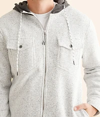 Knit Hooded Shacket