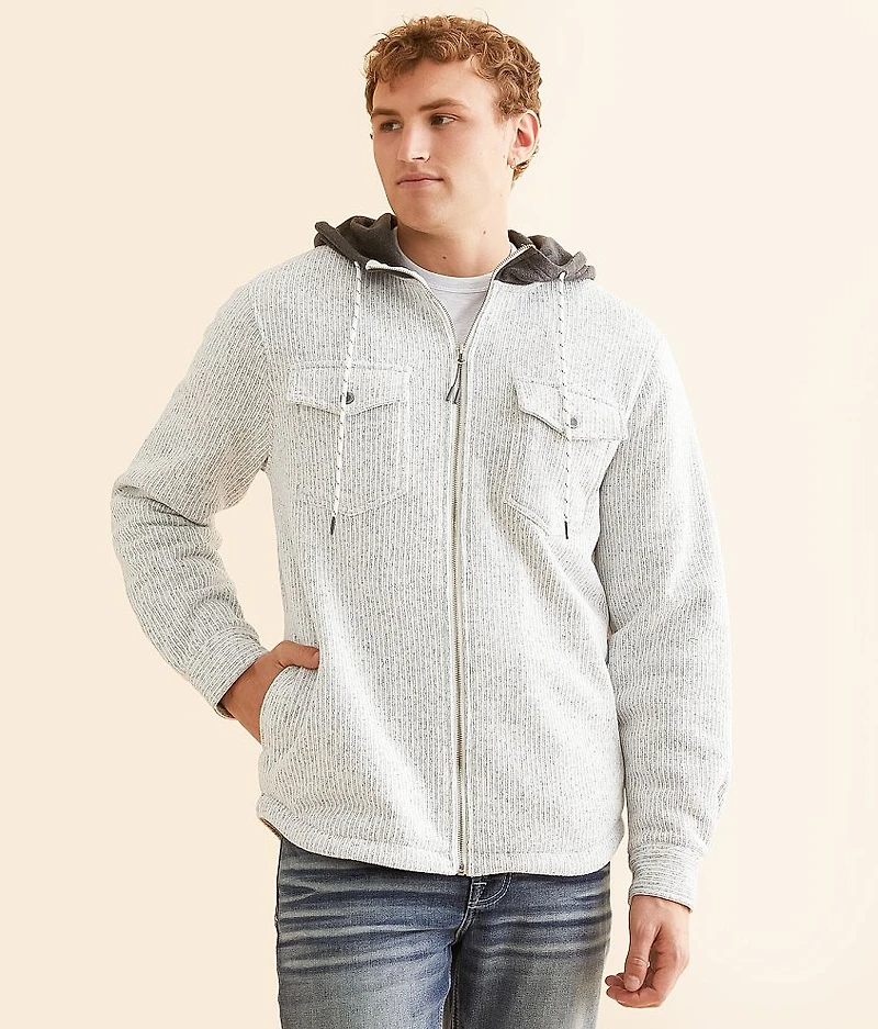 Knit Hooded Shacket