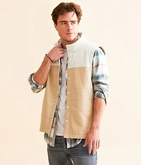 Blocked Canvas Vest