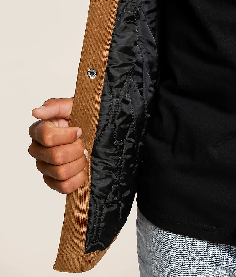 Tobacco Corduroy Shacket