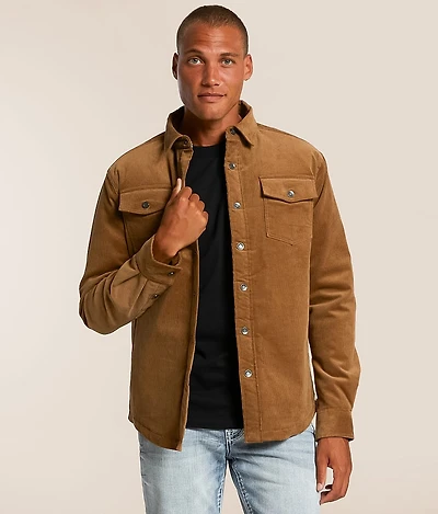Tobacco Corduroy Shacket