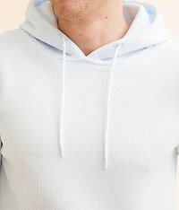 Cozy Stripe Hooded Sweatshirt