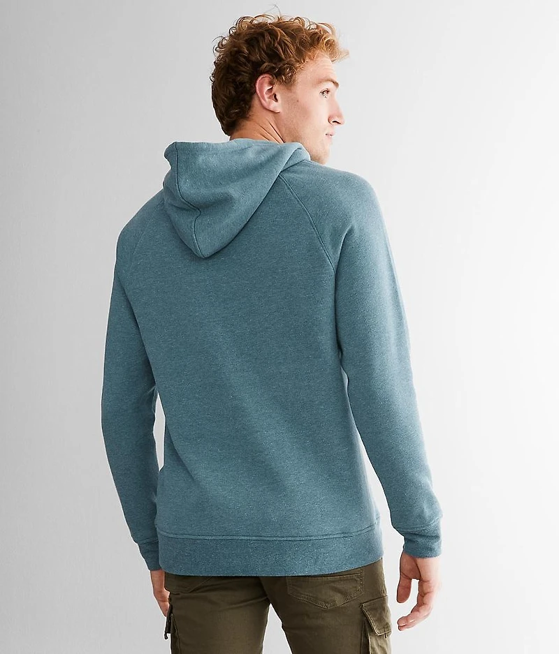 Mock Neck Hooded Sweatshirt