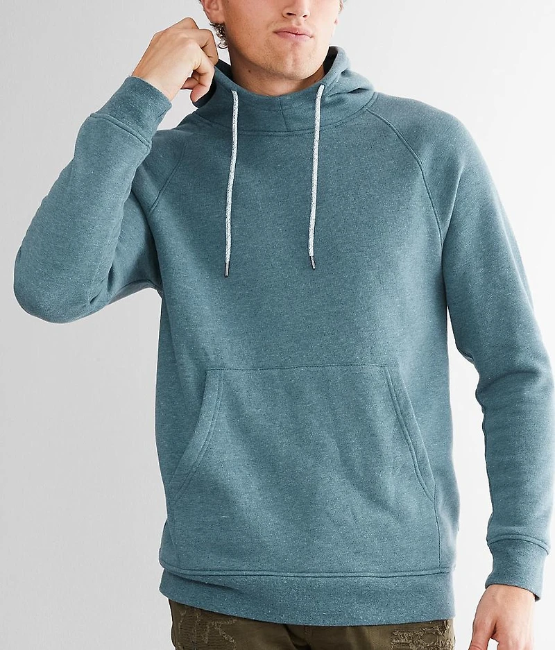 Mock Neck Hooded Sweatshirt