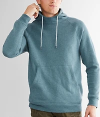 Mock Neck Hooded Sweatshirt