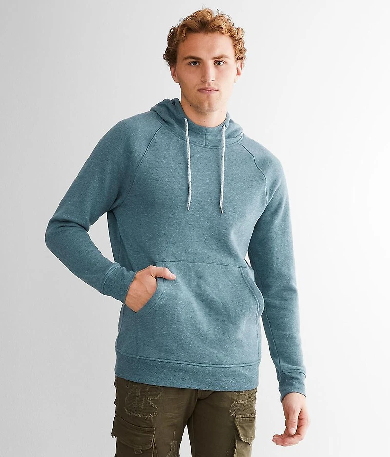 Mock Neck Hooded Sweatshirt