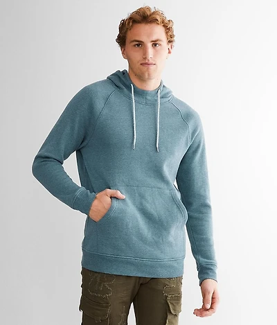 Mock Neck Hooded Sweatshirt