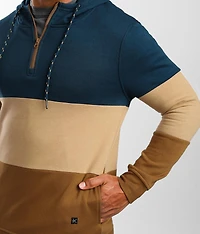 Quarter Zip Hooded Sweatshirt