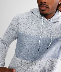 Staggered Hooded Sweatshirt
