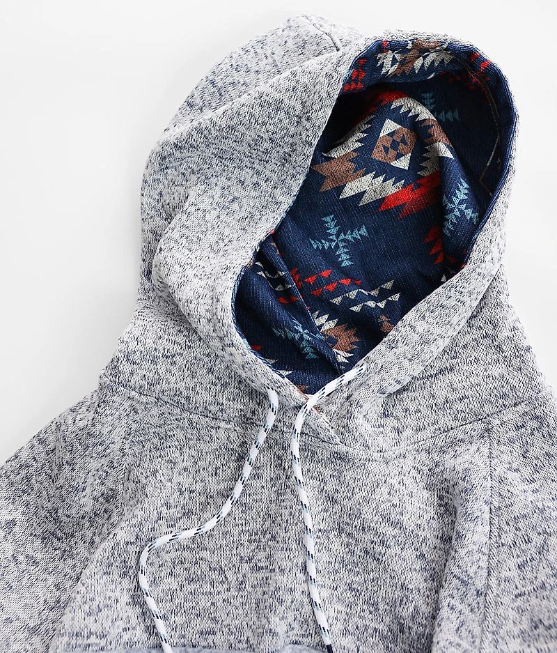 Staggered Hooded Sweatshirt
