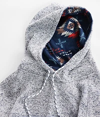 Staggered Hooded Sweatshirt