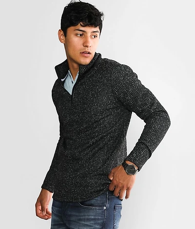 Ribbed Sweater Knit Pullover