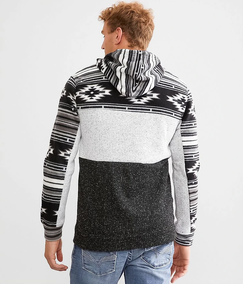 Polar Fleece Southwestern Hooded Sweatshirt