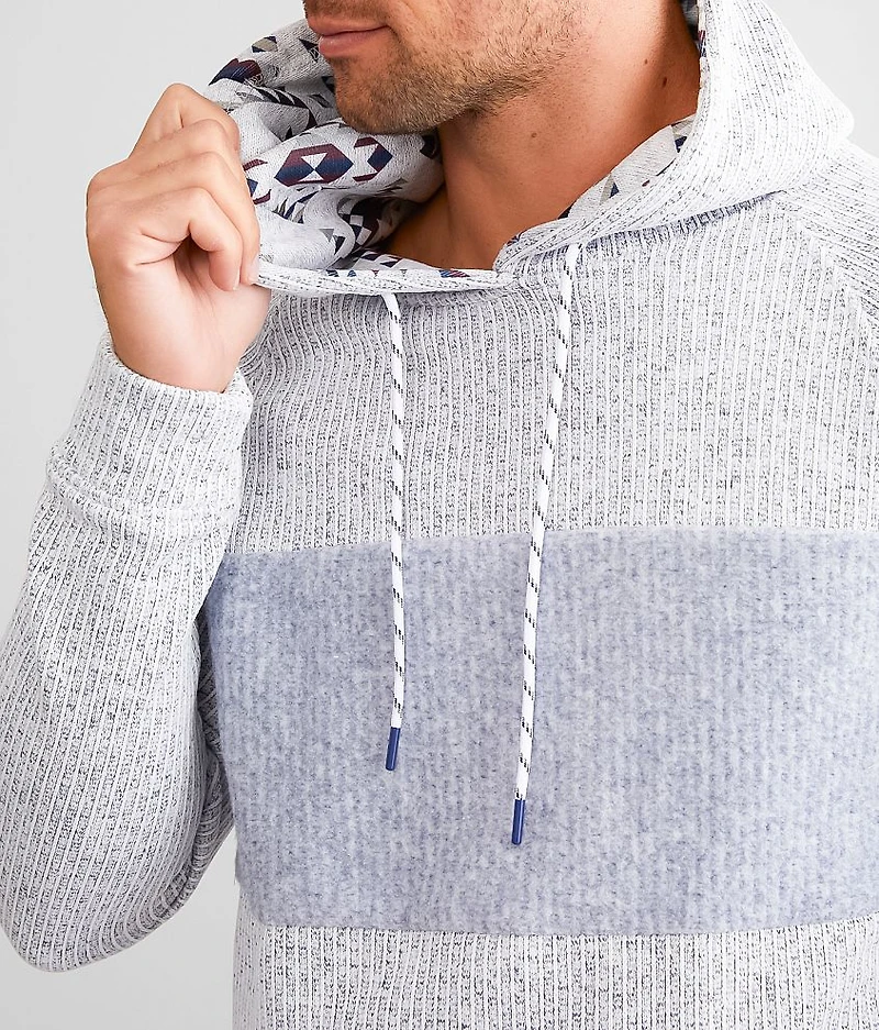 Striped Cozy Hooded Sweatshirt