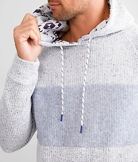 Striped Cozy Hooded Sweatshirt