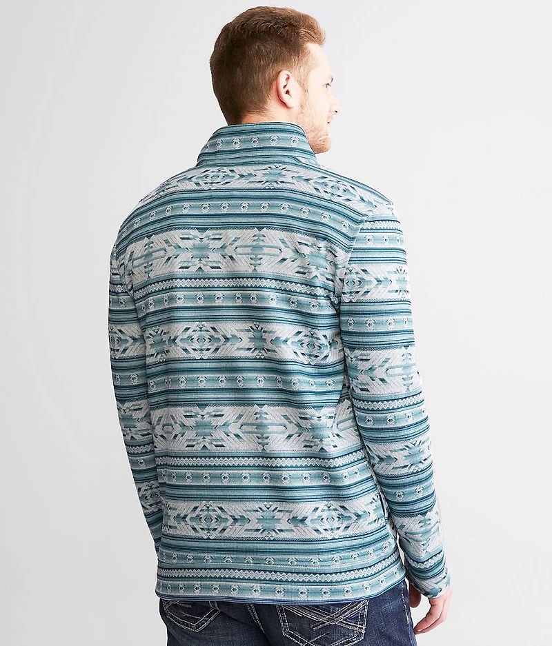 Southwestern Mock Neck Pullover