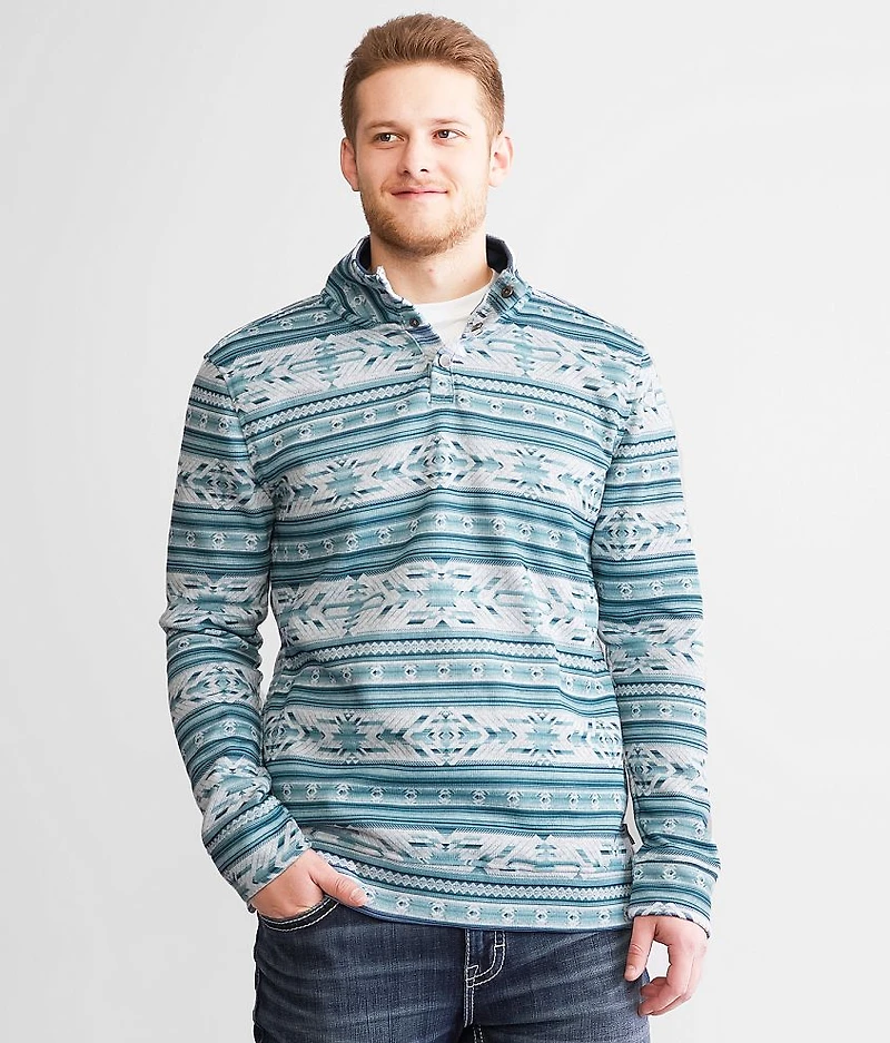 Southwestern Mock Neck Pullover