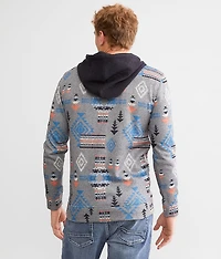 Quarter Zip Hooded Sweatshirt