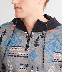 Quarter Zip Hooded Sweatshirt