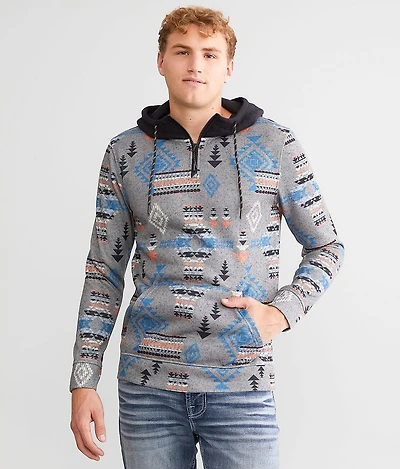 Quarter Zip Hooded Sweatshirt