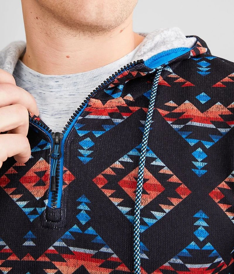 Quarter Zip Hooded Sweatshirt
