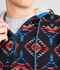 Quarter Zip Hooded Sweatshirt